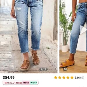 Stylish Blue Ankle Jeans